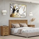 Ver imagem 1 de Conjunto Quarto: Cabeceira Cama, 2 Mesas de Cabeceiras Freijó Topázio Madeira Pinus - Finestra
