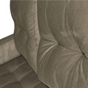 Ver mais imagens de Sofá Cama Casal Reclinável Drika - Veludo Turkey Castor