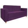 Sofá 2 Lugares Denver Suede Roxo - 1