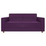 Sofá 2 Lugares Denver Suede Roxo - 6