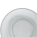 Ver imagem 3 de Conjunto 6 Pratos Raso Vidro Transparente Gema 23,5cm
