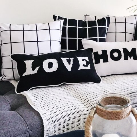 CAPA RETANGULAR LOVE Almofadas Estilo