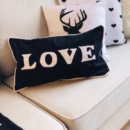CAPA RETANGULAR LOVE Almofadas Estilo - 2
