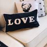 CAPA RETANGULAR LOVE Almofadas Estilo - 2