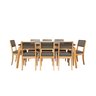 Conjunto para Sala de Jantar 1 Mesa Petra Tampo Vidro/MDF Retangular 8 Cadeiras - 2