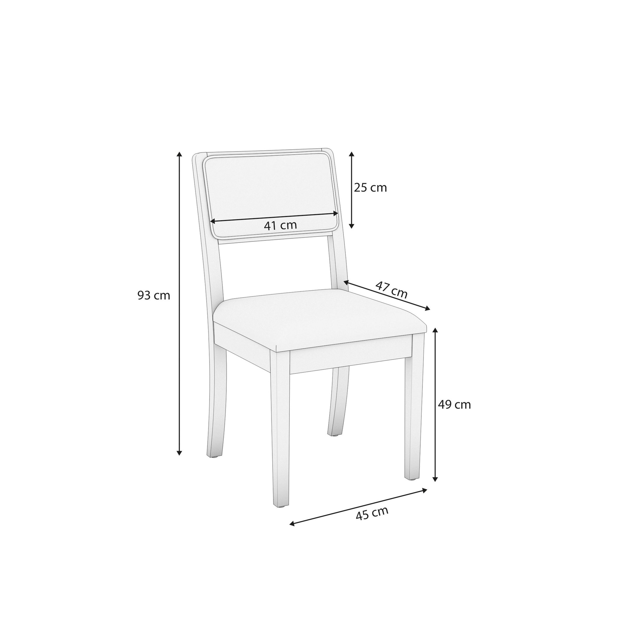 Conjunto para Sala de Jantar 1 Mesa Petra Tampo Vidro/MDF Retangular 8 Cadeiras - 7