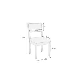 Conjunto para Sala de Jantar com Mesa Elma e 6 Cadeiras - 5
