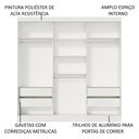 Ver imagem 6 de Guarda-roupa Casal Madesa Veneza 3 Portas de Correr com Espelhos - Branco