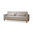 Ver imagem 2 de Sofá Living Valência 3 Lugares 2,20mt C/base Madeira de Reflorestamento - Espuma D-26 C/ 2 Almofadas