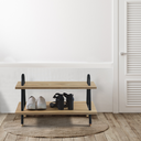 Ver imagem 3 de Sapateira Banco em Madeira e Pés de Ferro Fenda