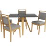 Conjunto Sala de Jantar Mesa Duna com 4 Cadeiras - 2