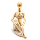Ver imagem 5 de Bailarina Decorativa Enfeite Escultura Menina Elegante Luxo Objeto Decorativo Estatueta Sala Estar Q