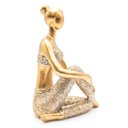 Ver imagem 6 de Bailarina Decorativa Enfeite Escultura Menina Elegante Luxo Objeto Decorativo Estatueta Sala Estar Q