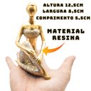 Ver imagem 2 de Bailarina Decorativa Enfeite Escultura Menina Elegante Luxo Objeto Decorativo Estatueta Sala Estar Q