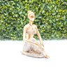 Bailarina Decorativa Enfeite Escultura Menina Elegante Luxo Objeto Decorativo Estatueta Sala Estar Q - 3