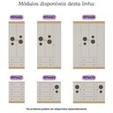 Ver imagem 7 de Berço Americano 3 em 1 com Colchão Incluso e Cômoda 1 Porta 4 Gavetas Pirulito Multimóveis