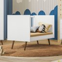 Ver imagem 5 de Berço Mini Cama 92x74x133 cm Q Encanto Retrô Branco/Acetinado