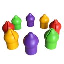 Ver imagem 1 de Kit Ponteiras Cônicas para Haste de Cama Elástica Chicoplay 8 Unidades