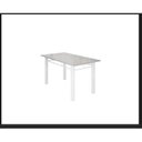 Ver imagem 4 de Conjunto Mesa Tubular com 6 Cadeiras Atenas Branco/Tubos Brancos/Estofados Preto/Tampo Granito Ocre