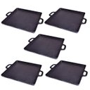 Ver imagem 1 de Kit 5 Bifeteira de Ferro Lisa Quadrada Alça Ferro 30x30cm