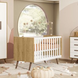 Berço Mini Cama 92x74x133 Cm Q Encanto Retrô - 2