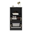 Ver imagem 3 de Mesa de Cabeceira 38,5cm com 2 Gavetas Multimóveis Mp4395 Preto