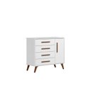 Ver imagem 3 de Cômoda Sapateira 1 Porta com 4 Gavetas Q Encanto Retrô