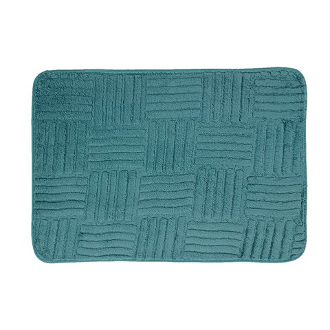 Tapete Antiderrapante com Felpa Macio 45 Cm X 65 Cm - Verde Água