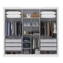 Ver imagem 4 de Guarda-roupa Casal com Espelho 6 Portas 4 Gavetas Alpes