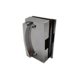 3534 - Contra fechadura para fechadura 3530 para porta de correr de vidro temperado blindex v/v - Cr - 1