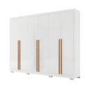Ver imagem 4 de Guarda-Roupa Casal 6 Portas 4 Gavetas com Pés Alpes Yescasa