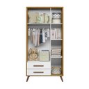 Ver imagem 3 de Guarda-roupa 3 Portas com 2 Gavetas Q Encanto Retrô