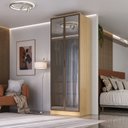 Ver imagem 1 de Guarda-roupa 2 Portas Reflecta 2 Gavetas Internas Ravi