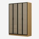 Ver imagem 4 de Guarda-Roupa 4 Portas Reflecta 100% MDF Orion CabeCasa MadeiraOriginals