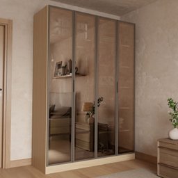 Guarda-Roupa 4 Portas Reflecta 100% MDF Orion CabeCasa MadeiraMadeira - 1