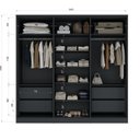 Ver imagem 4 de Guarda-roupa 6 Portas Reflecta 4 Gavetas Internas Ravi