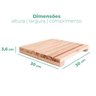 Kit 16 Unidades Decks de Madeira Modular 30x30 Cm Sacada e Varanda - 6