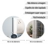 Conjunto Kit 2 Espelhos Redondos Decorativos 40cm e 60cm Lapidados com Suporte para Fixação - 2