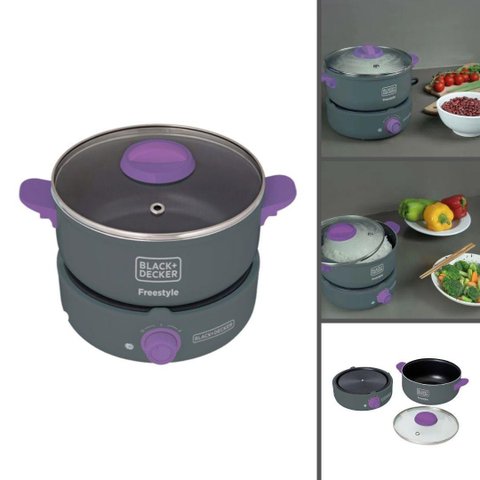 Panela Eletrica Cooktop Black Decker Freestyle Pc700 Cinza e