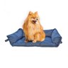 Cama Pet para Cachorros e Gatos 3 em 1 com Capa Protetora Sofá e Acentos de Carro Azul Petróleo - 2