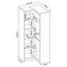 Guarda Roupa Modulado Módena Canto L Branco - PR Móveis - 3