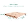 Kit 6 Unidades Decks de Madeira Modular 30x30 Cm Sacada e Varanda - 4