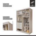 Ver imagem 6 de Closet Casal sem Portas 4 Gavetas Bergamo