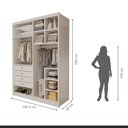 Ver imagem 3 de Closet Casal sem Portas 4 Gavetas Bergamo