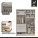 Ver imagem 7 de Closet Casal sem Portas 4 Gavetas Bergamo