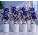 Ver imagem 1 de Kit 5 Vasinho de Gesso Casamento Batismo Aniversario