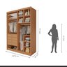 Closet Casal sem Portas 4 Gavetas Bergamo - 3
