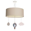 Ver imagem 1 de Luminária de Teto Pendente Balão Cúpula 30x15cm: Cinza5982