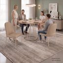 Ver imagem 5 de Conjunto para Sala de Jantar Mesa Ômega Tampo Redondo 90x90 com 4 Cadeiras Rubi