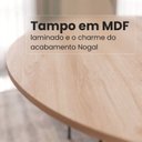 Ver imagem 7 de Conjunto para Sala de Jantar Mesa Ômega Tampo Redondo 90x90 com 4 Cadeiras Rubi